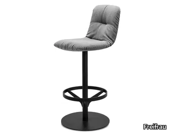 LEYA COUNTERSTOOL HIGH - Swivel barstool with back _ Freifrau