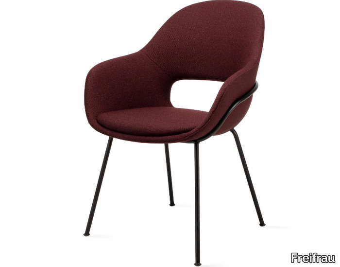 THEIA - Ergonomic fabric chair with armrests _ Freifrau