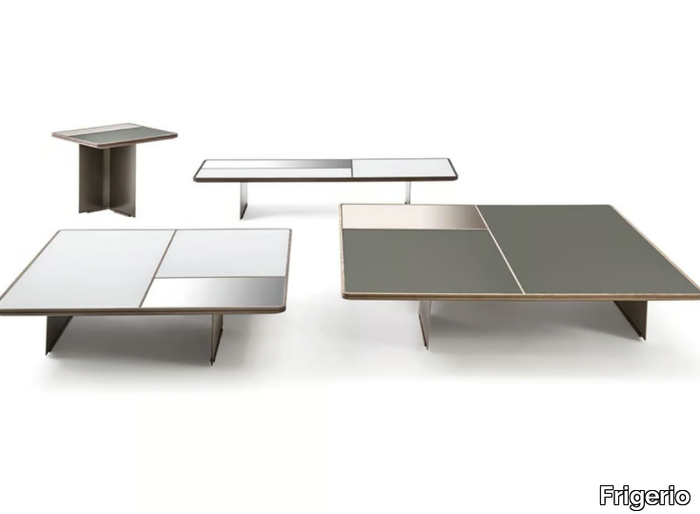 MIES - Wood and glass coffee table _ Frigerio