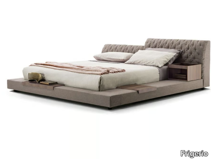 MILLER - Double bed with tufted headboard _ Frigerio