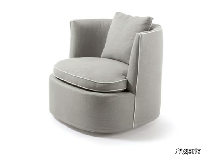 BESSIE - Fabric armchair with removable cover _ Frigerio