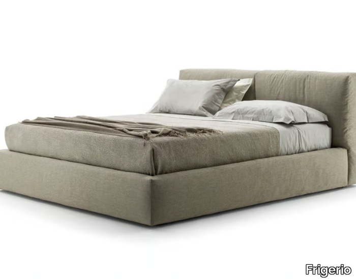 COOPER - Fabric bed with upholstered headboard _ Frigerio