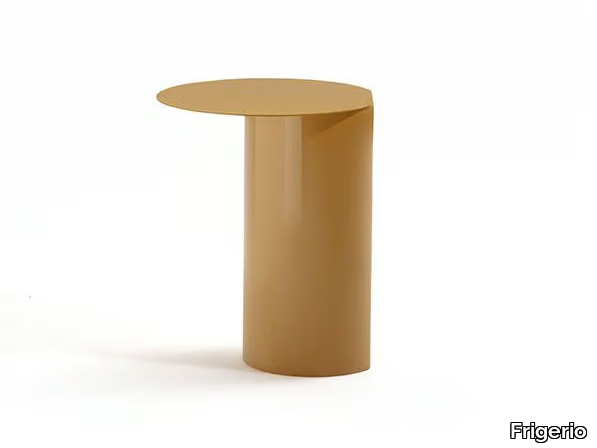 ELLY - Round wood and metal side table _ Frigerio