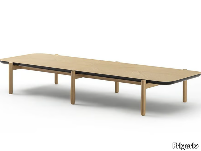 STEPAN - Low wooden coffee table _ Frigerio