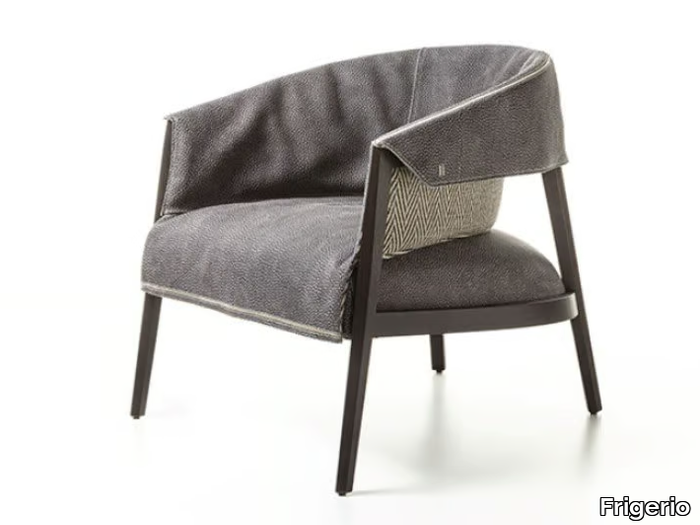 LIZA - Upholstered armchair with armrests _ Frigerio