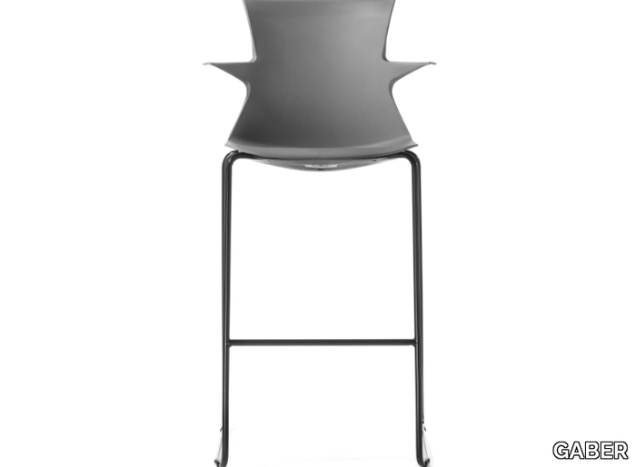 Tema ST 67/77 - Sled base technopolymer stool with footrest _ GABER