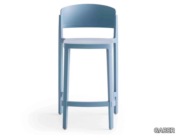 ABUELA STOOL - High technopolymer stool with back _ GABER