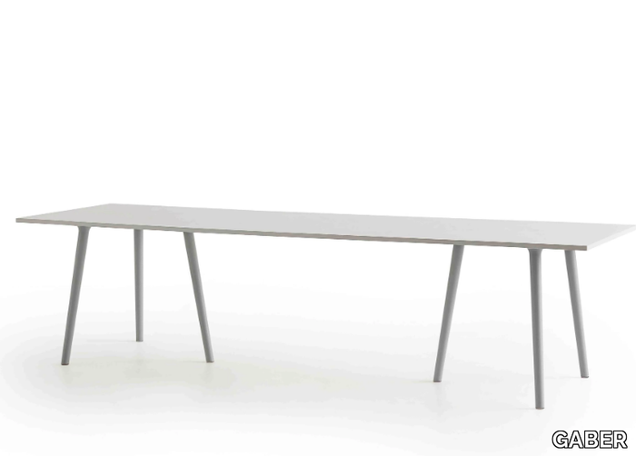 AGILE - Rectangular laminate table _ GABER