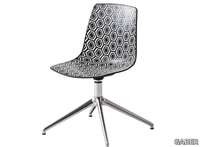 ALHAMBRA L - Swivel with 4-spoke base technopolymer chair _ GABER