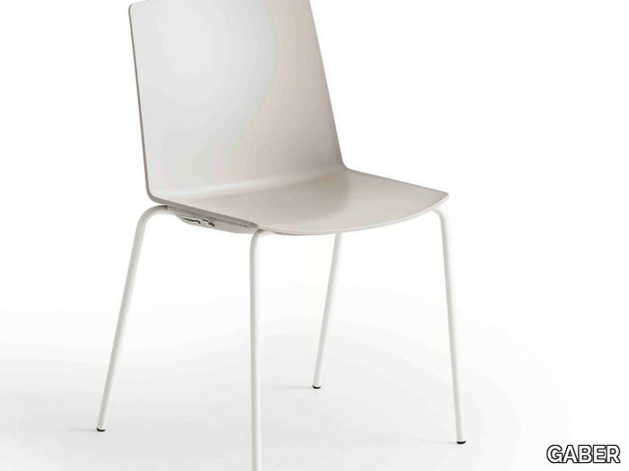 JUBEL NA - Technopolymer chair with linking device _ GABER