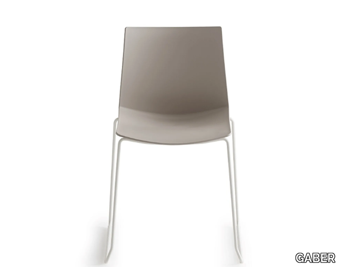 KANVAS S - Sled base technopolymer chair _ GABER