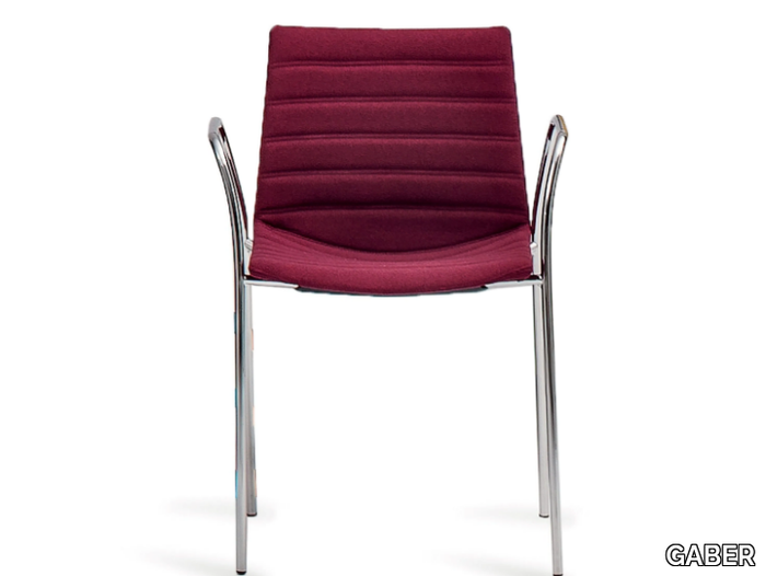KANVAS TB FULL - Upholstered chair with armrests _ GABER