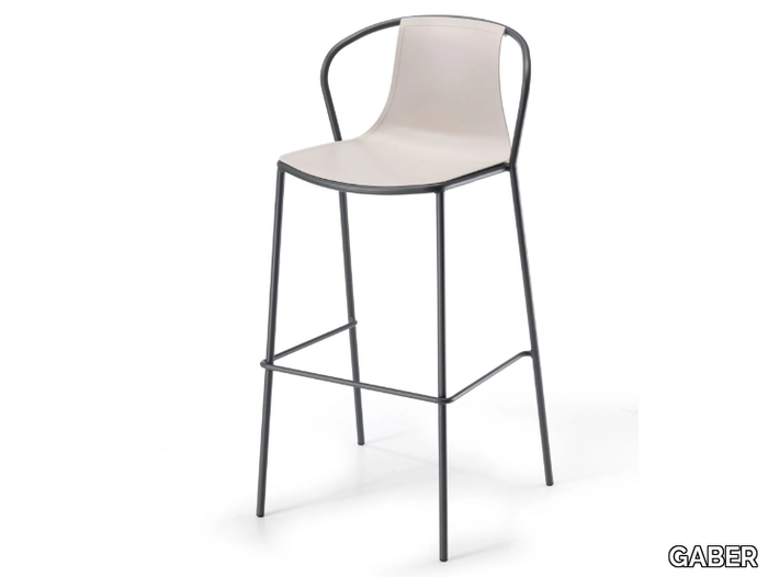 KASIA - High technopolymer stool with back _ GABER