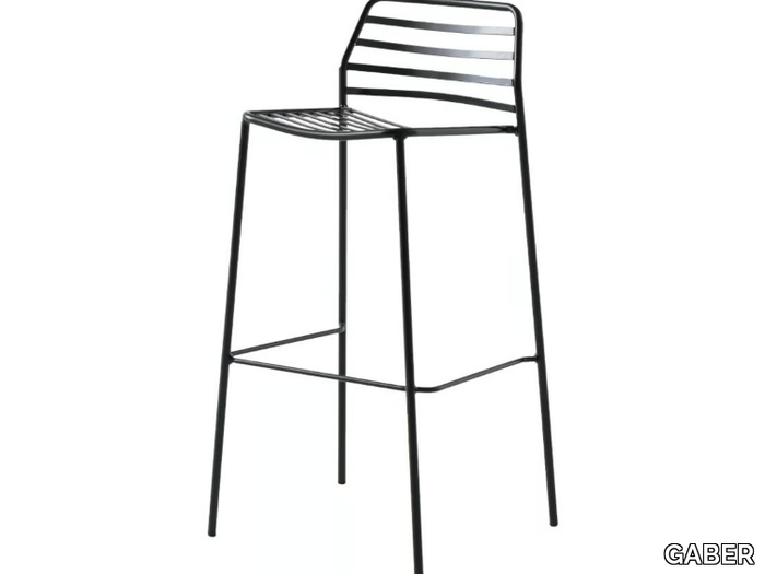 LINK - Stackable high painted metal garden stool _ GABER