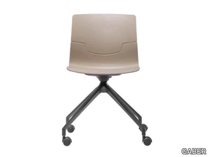 SLOT FILL UR - Swivel trestle-based office chair with castors _ GABER