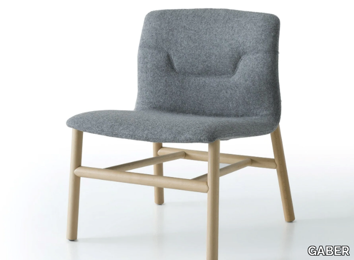 SLOT L GL - Upholstered easy chair _ GABER