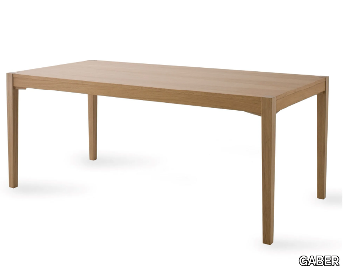 TOGETHER - Rectangular oak table _ GABER