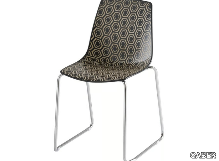 ALHAMBRA ST - Sled base technopolymer chair _ GABER