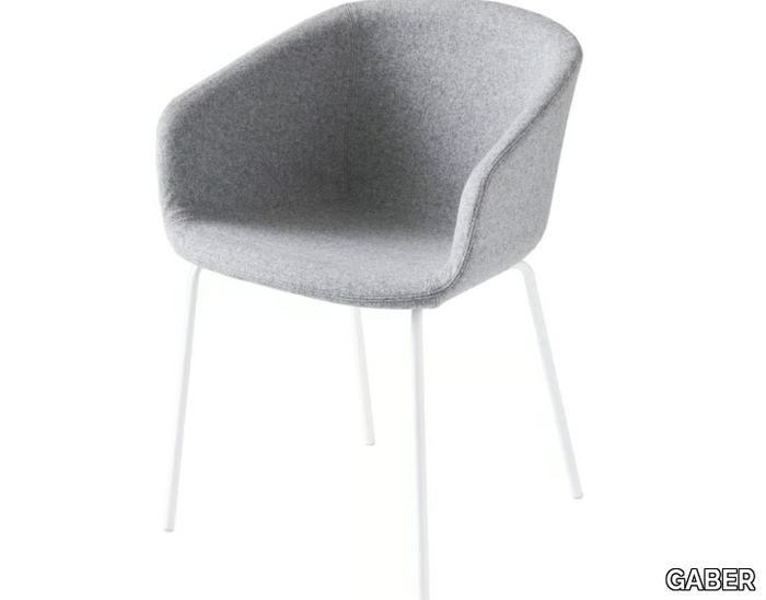 BASKET CHAIR INA - Upholstered chair with armrests _ GABER