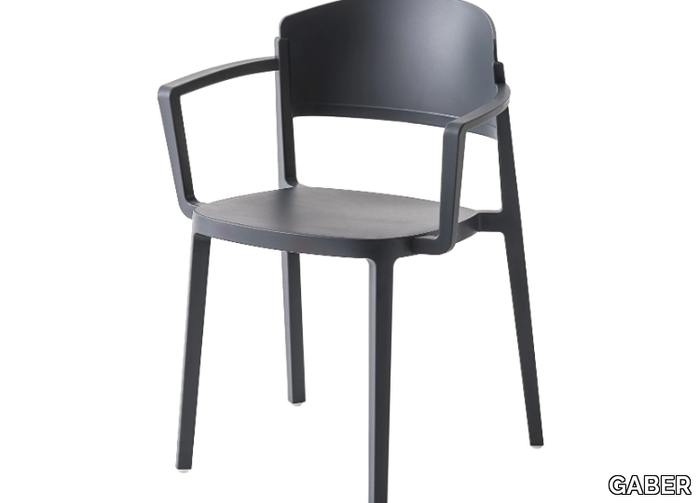 ABUELA B - Technopolymer chair with armrests _ GABER