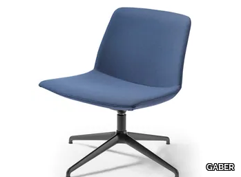 KANVAS LOUNGE LS - Swivel fabric chair _ GABER