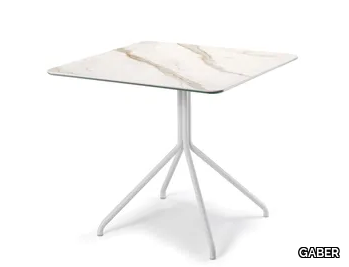 LOL PORCELAIN - Square porcelain stoneware table _ GABER