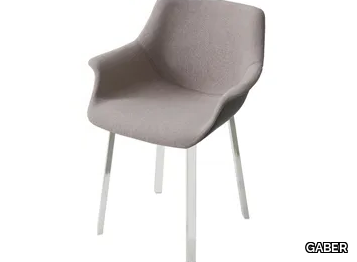 MORE INA - Upholstered chair with armrests _ GABER