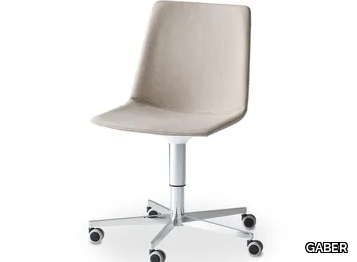 AKAMI IT5R - Swivel upholstered chair with castors _ GABER