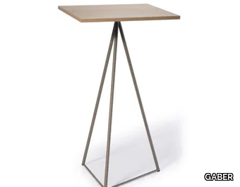 GLITTER HIGH - Square laminate high table _ GABER