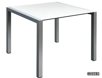 SPACE - Square aluminium table _ GABER