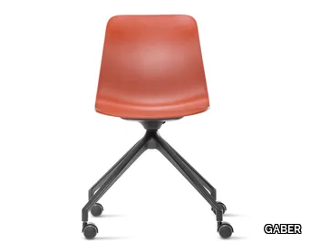 UNIK UR - Technopolymer chair with castors _ GABER