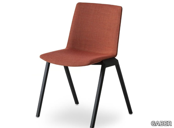 JUBEL IIV - Upholstered stackable chair _ GABER