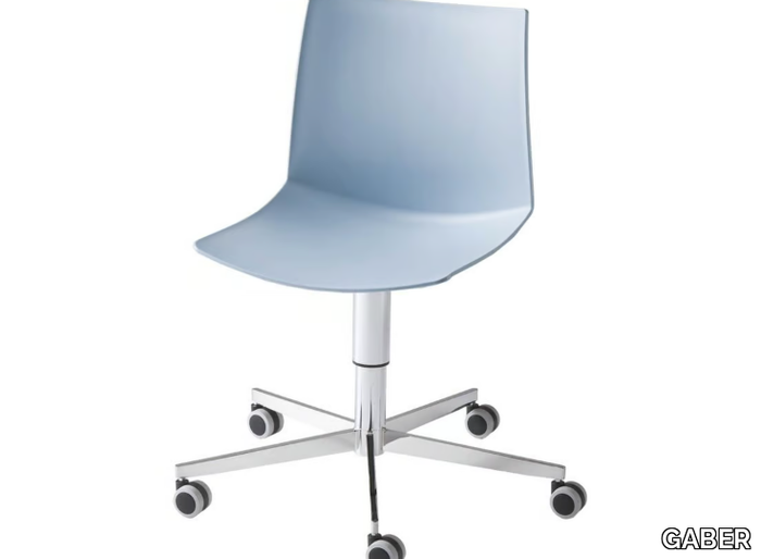 KANVAS T5R - Height-adjustable office chair with 5-Spoke base _ GABER