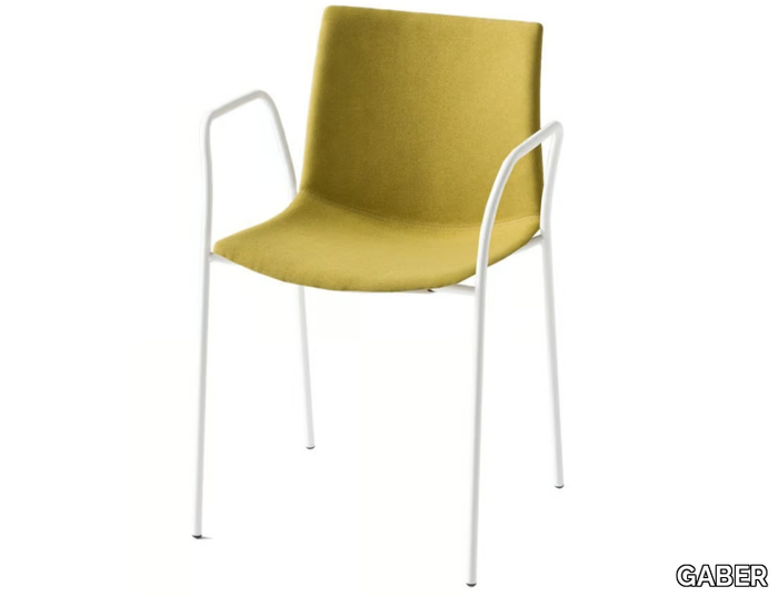 KANVAS TB FRONT - Upholstered chair with armrests _ GABER