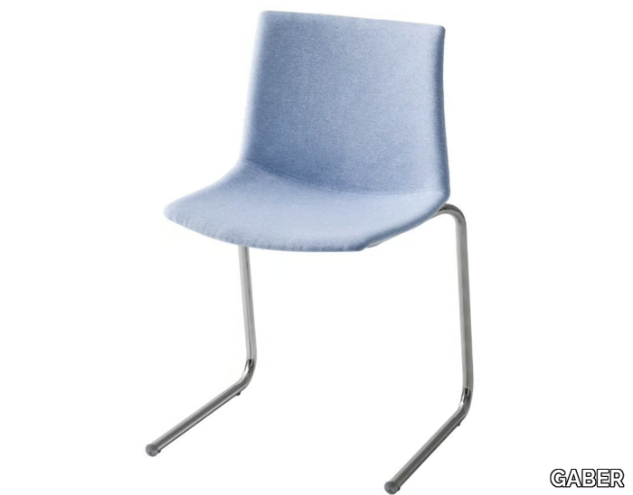 KANVAS Z FRONT - Cantilever upholstered chair _ GABER