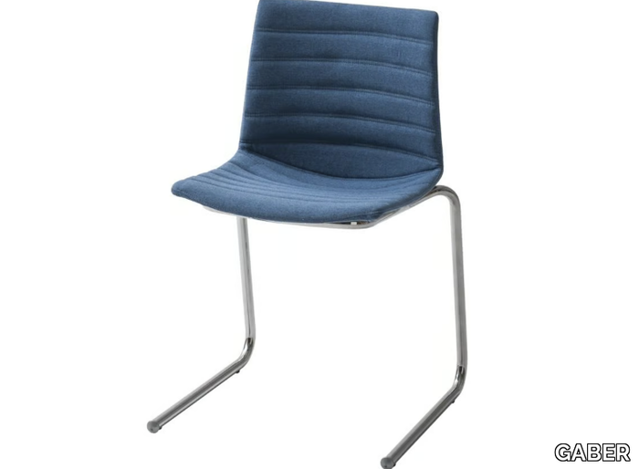 KANVAS Z FULL - Cantilever upholstered chair _ GABER