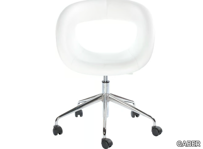 MOEMA 75 5R - Chair with castors with armrests with 5-spoke base _ GABER