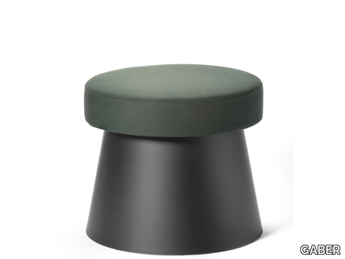 SALT - Upholstered technopolymer stool _ GABER