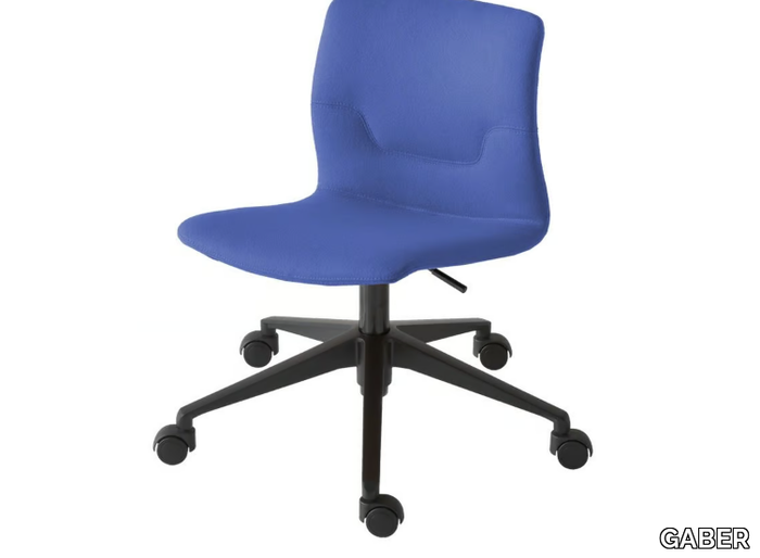 SLOT 05R - Swivel height-adjustable upholstered office chair _ GABER