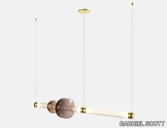 LUNA 1 - LED blown glass pendant lamp _ GABRIEL SCOTT