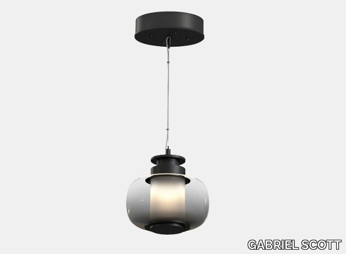 LUNA A X-SMALL - LED adjustable blown glass pendant lamp _ GABRIEL SCOTT