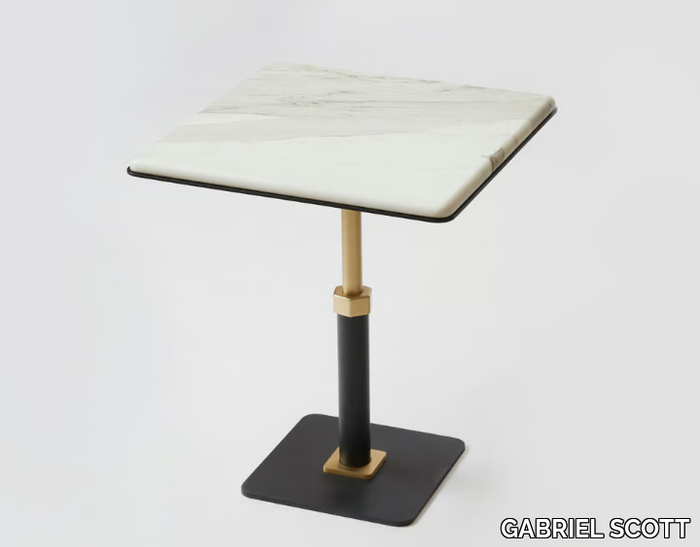 PEDESTAL - Square marble coffee table _ GABRIEL SCOTT