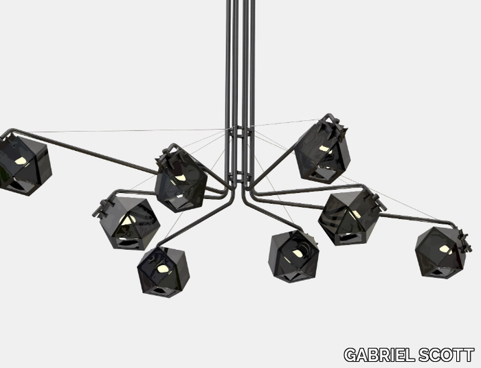 WELLES CENTRAL - LED blown glass pendant lamp _ GABRIEL SCOTT