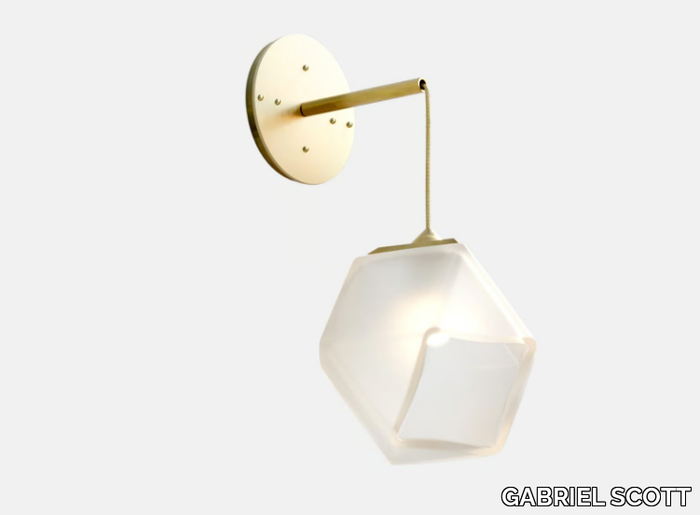 WELLES DOUBLE BLOWN GLASS - LED blown glass wall lamp _ GABRIEL SCOTT