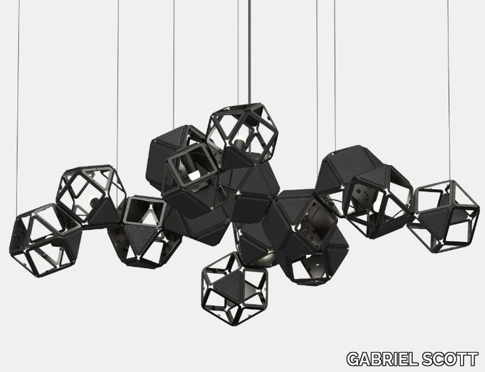 WELLES CENTRAL - LED vegan leather pendant lamp _ GABRIEL SCOTT