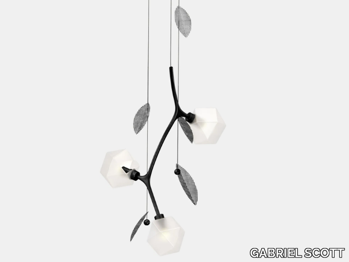 WELLES SMALL - LED blown glass pendant lamp _ GABRIEL SCOTT