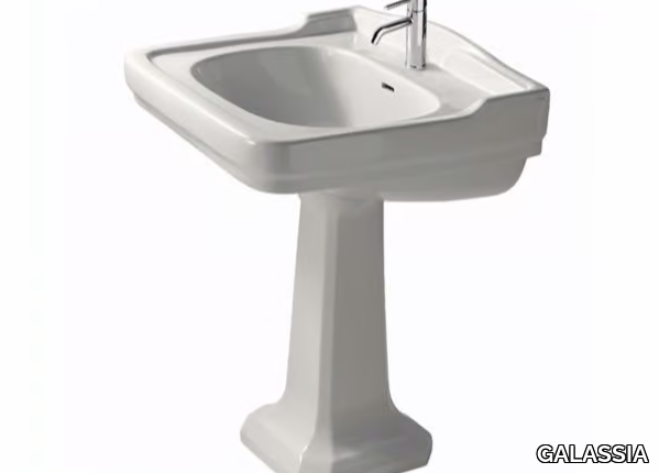 ETHOS 71 - Pedestal ceramic washbasin _ GALASSIA