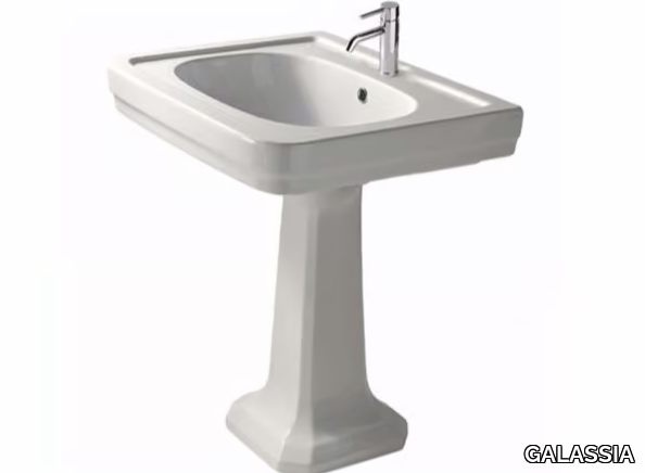 ETHOS 71 - Pedestal ceramic washbasin _ GALASSIA