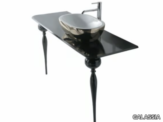 MIDAS 90 - Glass console sink _ GALASSIA