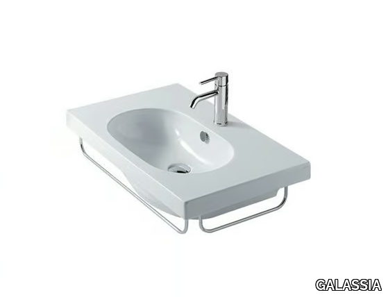 EDEN - 75 CM - Wall-mounted ceramic washbasin _ GALASSIA